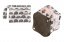 Absorbante textile cu capse – set 6 bucăți – Curcubeu alb-negru