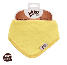 KIKKO Bavoir/écharpe Bambou Coloris (1 pc) – citron