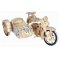Woodcraft Puzzle 3D in legno Moto a tre ruote Sidecar