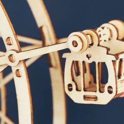 RoboTime 3D Wooden Puzzle Music Box Ferris Wheel