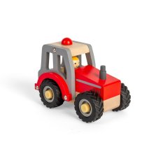 Bigjigs Toys Traktor czerwony