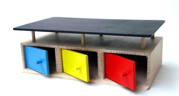 Garage in legno per 3 auto