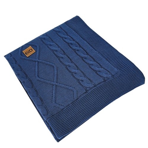 EKO Coperta in cashmere con fodera in velluto Jeans 100x80 cm
