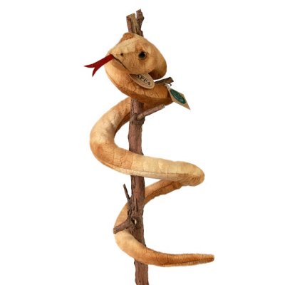 Rappa Serpiente de peluche marrón 90 cm ECO-FRIENDLY