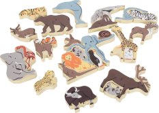 small foot Živalske puzzle črke