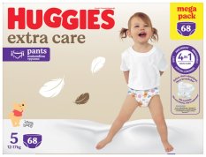 HUGGIES® Mutandina Pannolino Monouso Extra Care Pants taglia 5 (12-17 kg), 68 pz BOX