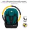 KINDERKRAFT Bilbarnstol Comfort up i-size grön (76-150 cm)