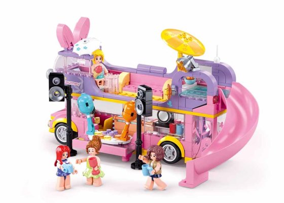 Sluban Rock Musik-Wohnmobil Double Decker M38-B1165