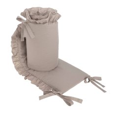 BELISIMA Kinderbettschutz Pure Latte 180x33 cm