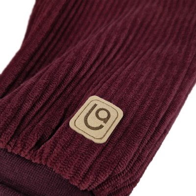 Cordhose mit Saum - Burgunderrot