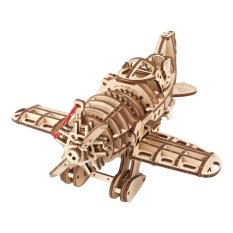 Puzzle 3D en bois mécanique Ugears Avion Mad Hornet
