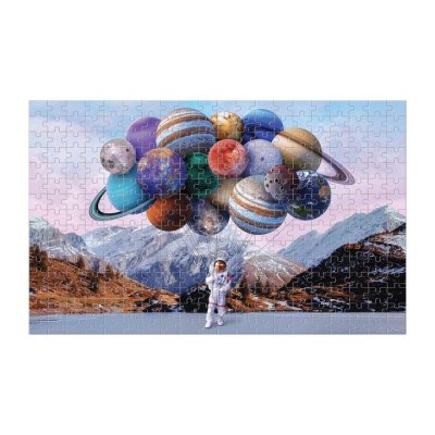 Puzzle transformator Galison În spațiu 300 piese
