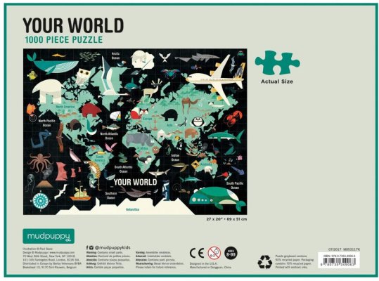 Mudpuppy Puzzle Deine Welt 1000 Teile