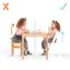 KINDERKRAFT Silla de comedor Enock con acolchado Blanco madera, Premium