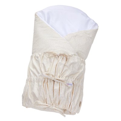 Înfășător cu șnur, spate rigid ANGEL - Outlast® - bej cu flori mici