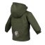 Otroška zimska softshell jakna s krznom Monkey Mum® - Kaki lovec