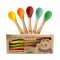 Bamboo Baby Spoons with Soft Silicone Head, 5 pcs