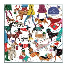 Galison Puzzle Hunde im Winter 500 Teile