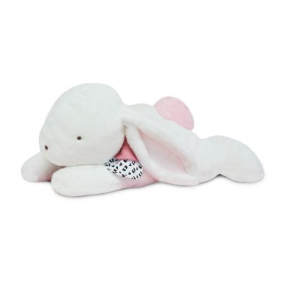 Doudou Coelho de Pelúcia com Pompon Rosa 80 cm