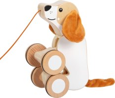 small foot Drvena igračka za povlačenje Pas sa šuškavim ušima