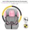 KINDERKRAFT Scaun auto Comfort up i-size roz (76-150 cm)
