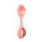 CANPOL BABIES Dumbbell rattle with rotating elements pink