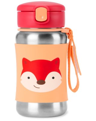 SKIP HOP Spark Style Boca sa slamkom za vodu nehrđajući čelik Lisica 12mj+