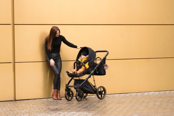 ADAMEX Wózek wielofunkcyjny Belissa Special Edition Black/Gold