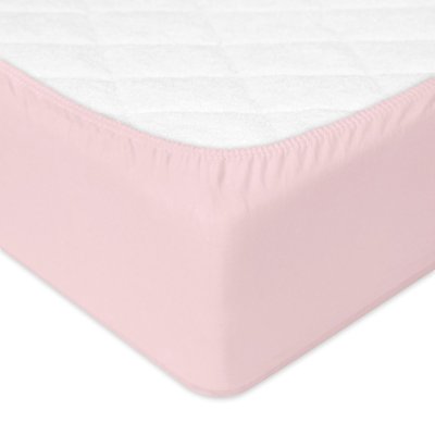 BABYMATEX Vattentätt dra-på-lakan Jersey 60x120 cm rosa
