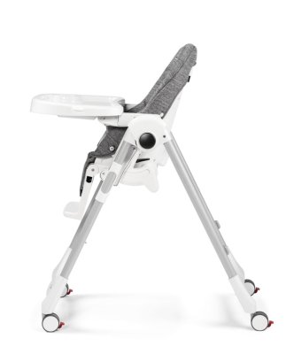 PEG PÉREGO Esszimmerstuhl Prima Pappa Follow Me Wonder Grey 2022 + gratis Bar