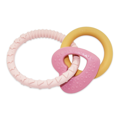 PETITE&MARS Kousátko silikonové Love Cute Pink 0m+