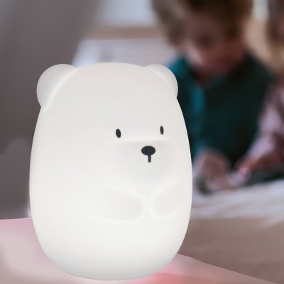 NATTOU Světýlko noční silikónové medvídek velké 16 cm
