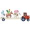 Vilac Tracteur en bois avec animaux à empiler