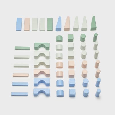 Moover Kocke v bombažni vrečki - Pastelne barve