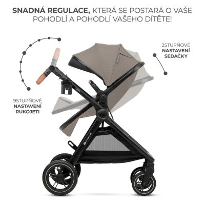 KINDERKRAFT Kombikinderwagen 3in1 Esme Sand Beige