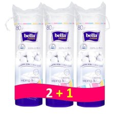 BELLA Make-up removing tampons round (3x80 pcs)