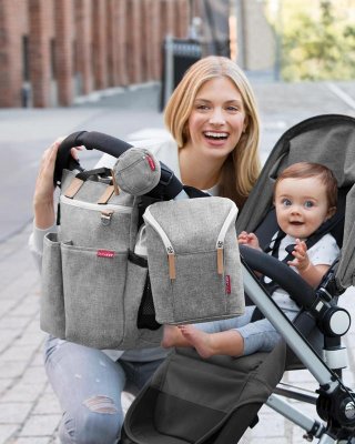 SKIP HOP Trocador Duo Signature cinza melange
