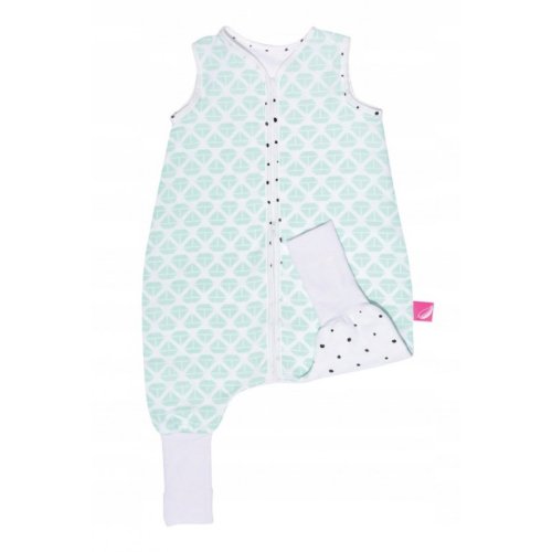 MOTHERHOOD Schlafsack Musselin mit Hose Mint Boats 1-1,5 r 0,5 tog