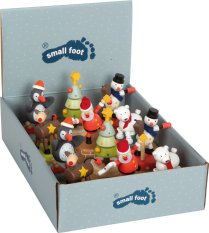 small foot Drewniana bożonarodzeniowa figurka do naciskania 1 szt.
