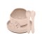 PETITE&MARS Set jídelní silikonový TAKE&MATCH 4 ks Desert Sand 6m+