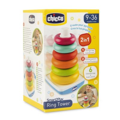 CHICCO Stapelturm mit Ringen 9m+