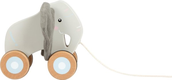 small foot Houten trekfiguur Olifant met ritselende oren