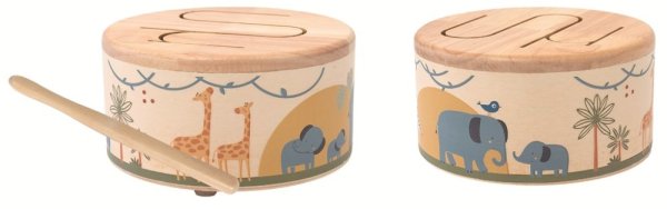 2Kids Toys Holztrommel Safari
