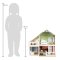 small foot Puppenhaus aus Holz mit Terrasse