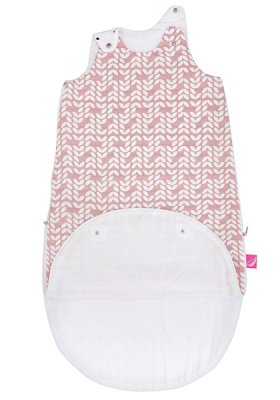 MOTHERHOOD Śpiwór 2w1 ZIP-A-Round Beżowy Muślin Różowy Classics 3-18m 0,5 tog