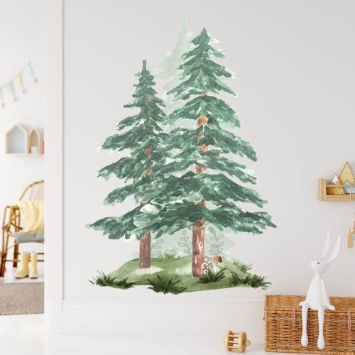 Children's wall stickers - Coniferous trees