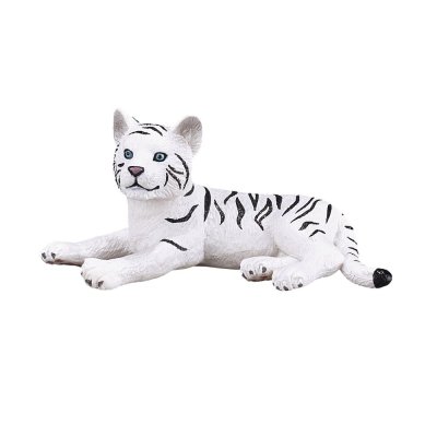 Mojo Weißer Bengal-Tiger Junges liegend