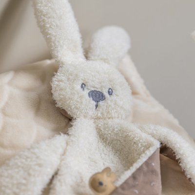 NATTOU Mazlíček mini Lapidou Teddy Glow vanilkový 35 cm, 0 m+