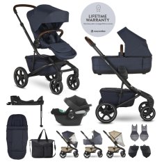 EASYWALKER SET Kinderwagen 4-in-1 Jimmey Indigo Blue XXL RWS + CYBEX Aton B2 i-Size