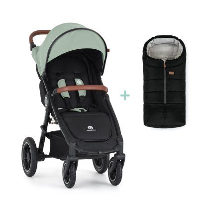 PETITE&MARS Kočárek sportovní Street2 Air Oak Iron Green + PETITE&MARS fusak Jibot